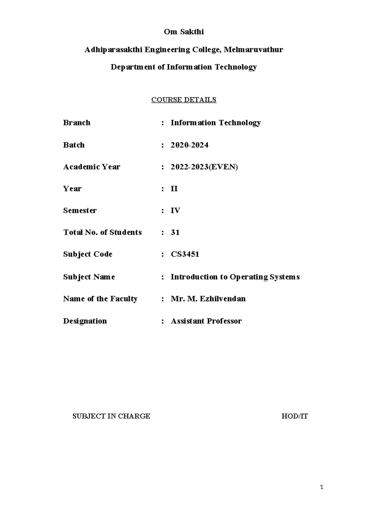CS3451 Final Exam: Introduction to Operating Systems Question Paper ...