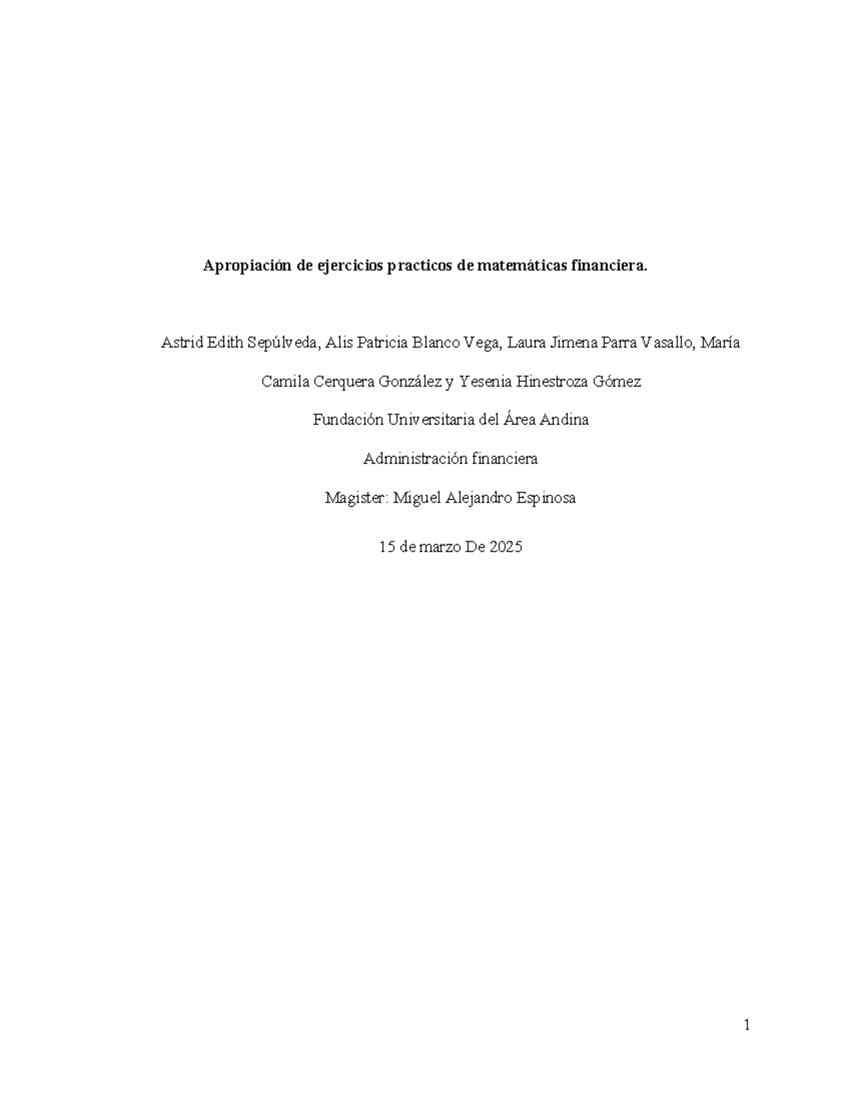 EJE 3 - Ejercicios Prácticos de Matemáticas Financieras y Análisis ...