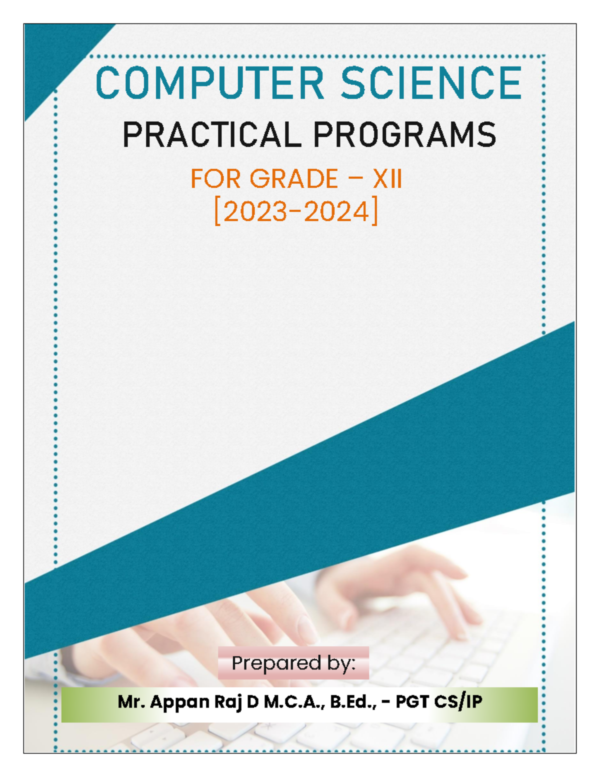 Class 12 CS Practical Programs (Grade XII) 2023-2024 - Studocu