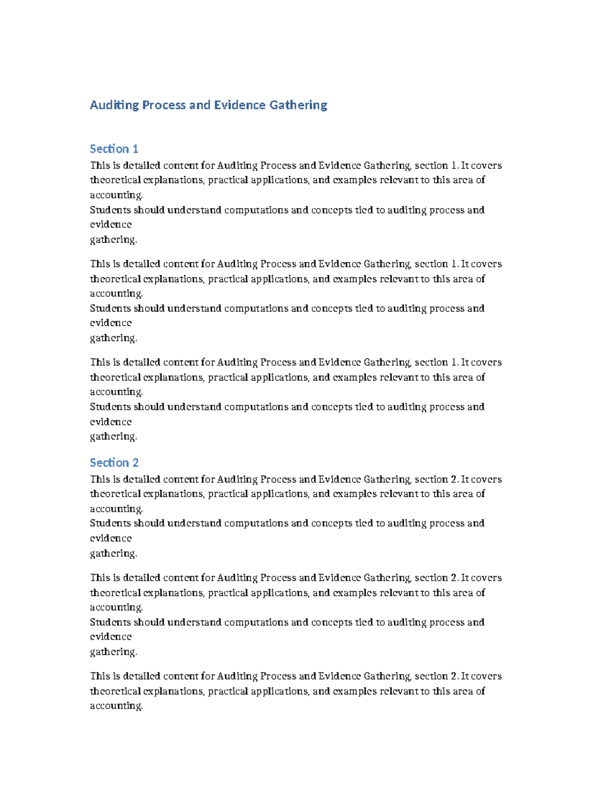 19 Auditing Process and Evidence Gathering: Comprehensive Overview ...