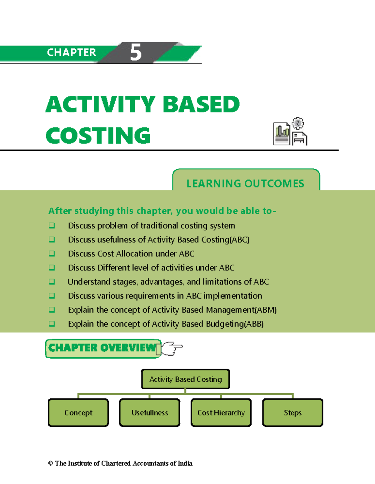 Activity Based Costing: Concepts and Applications in Management ...