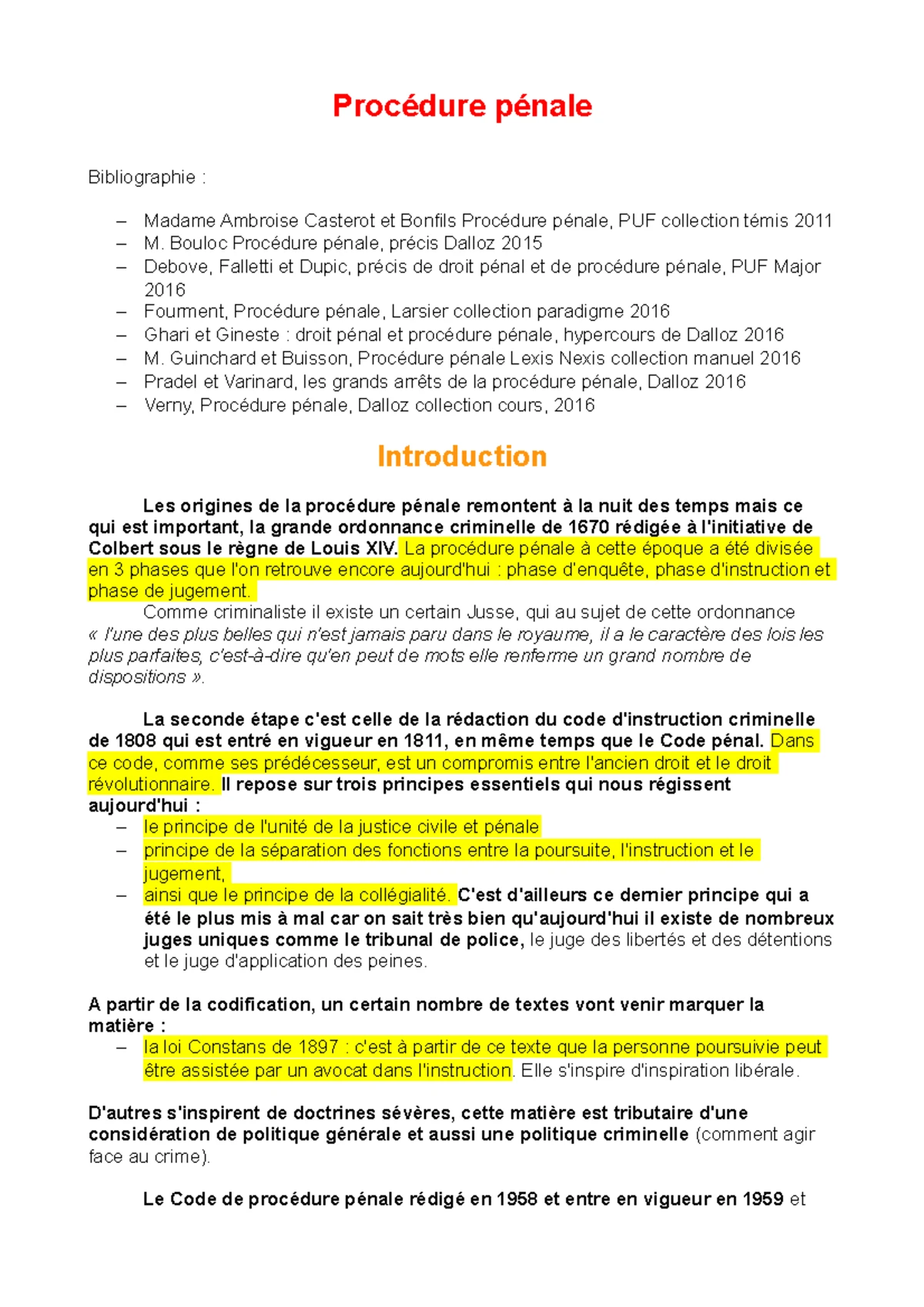 2023 - Procédure pénale - GE3 – Corrigé - PREPARATION ANNUELLE 2023 A L ...
