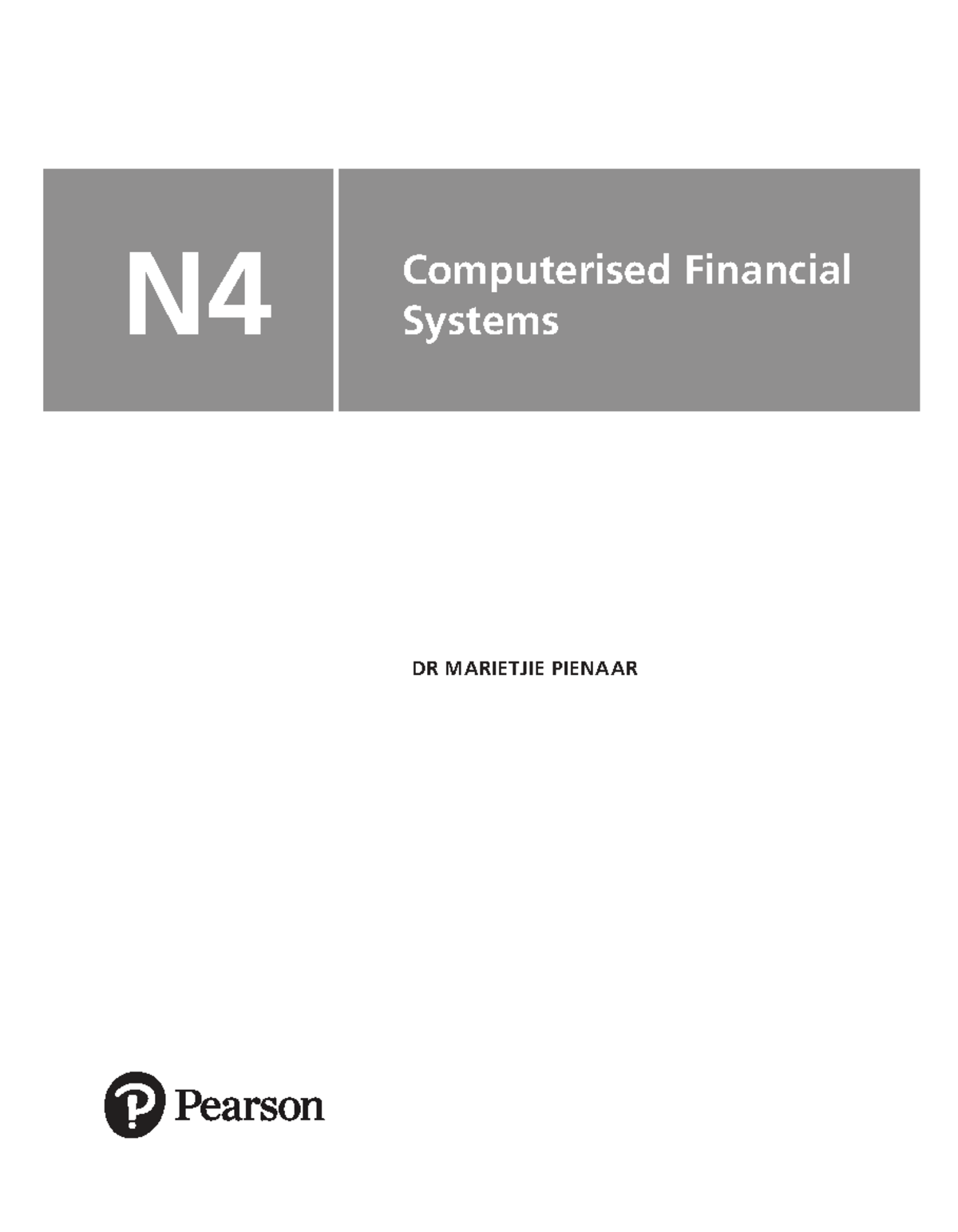 N4 Computerised Financial Systems: Sample Chapter Overview - Studocu