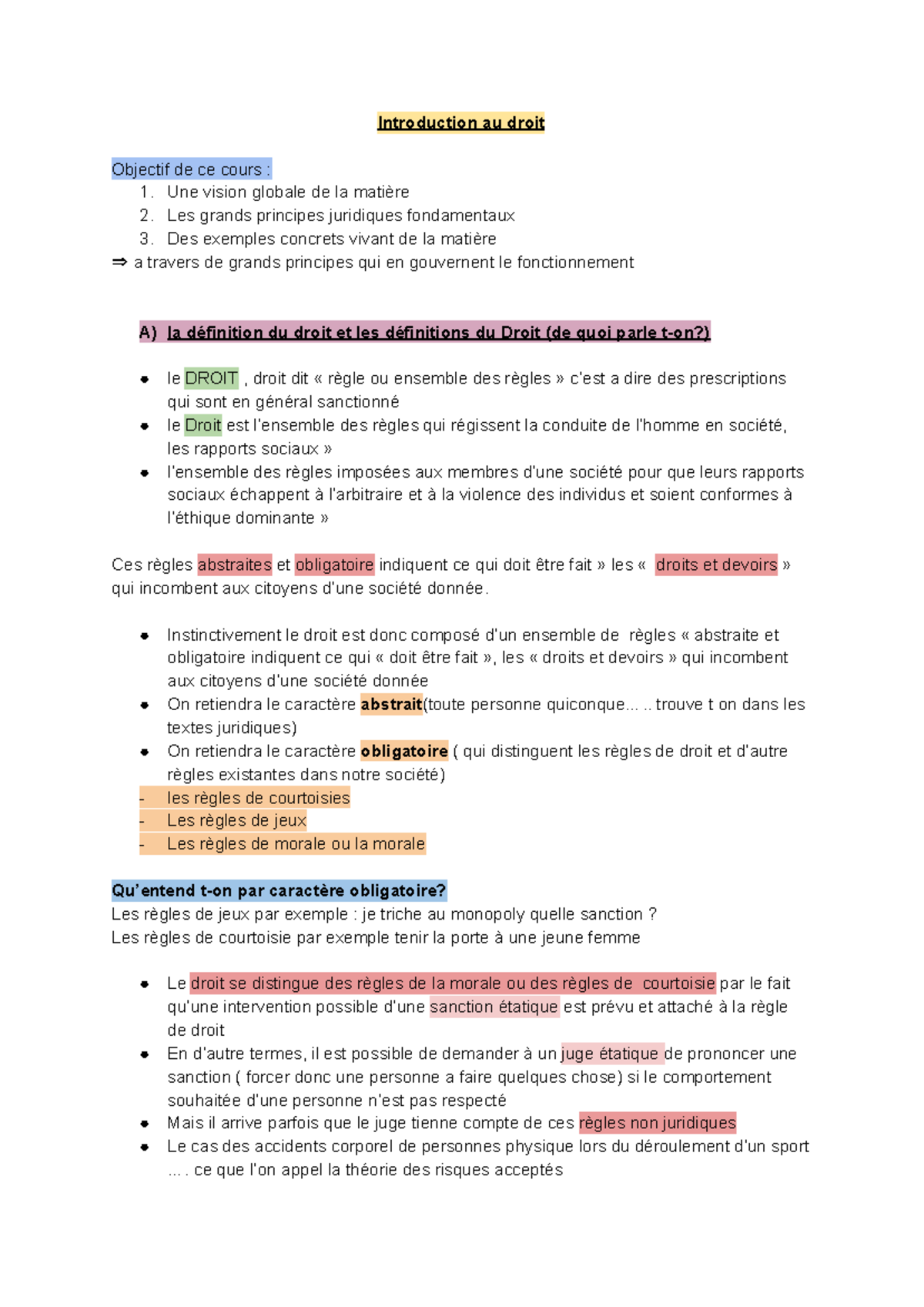 Introduction au droit - Cours 101: Principes et Systèmes Juridiques ...
