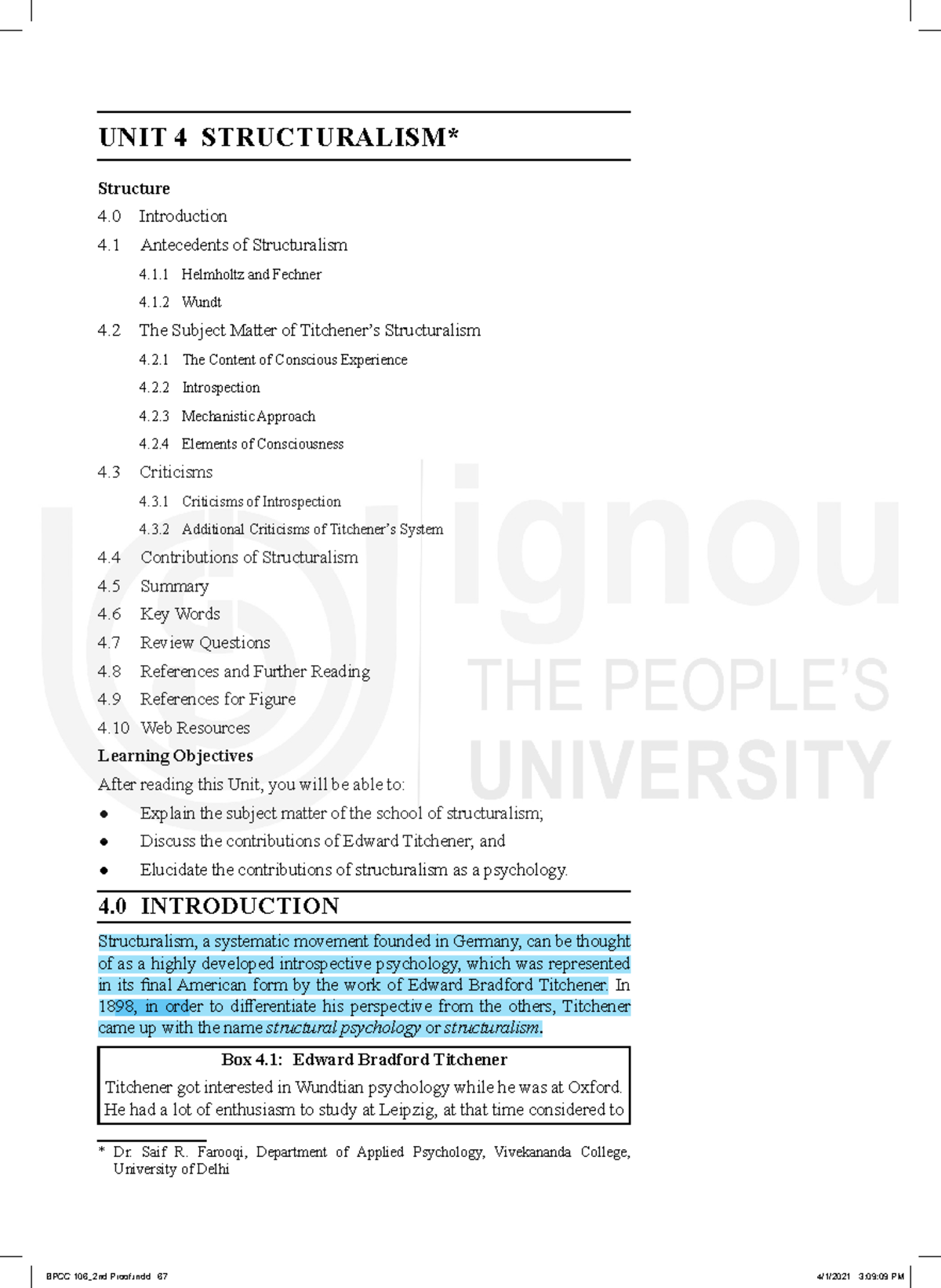 Unit-4 Structuralism Orignal - unit 4 struCturalism* structure 4 ...