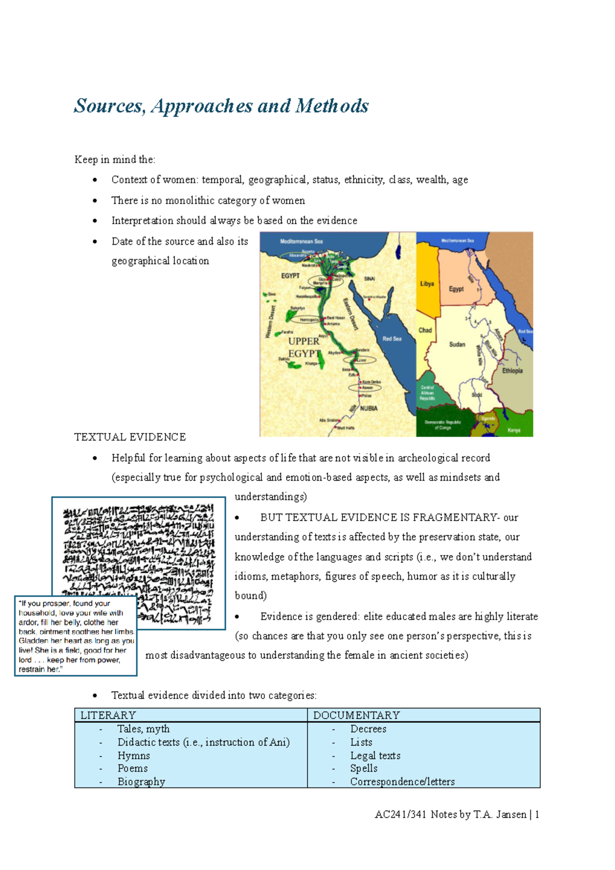 AC2-341 Sources and Approaches - Sources, Approaches and Methods Keep ...