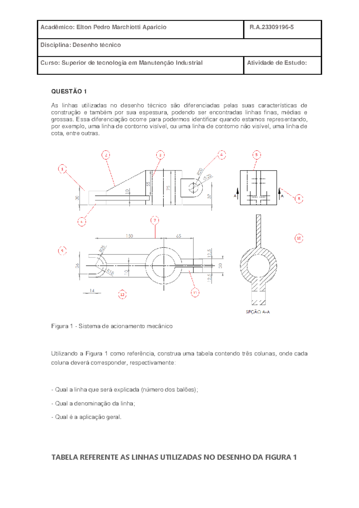 Processo de Fabricação do Eixo Cardã - Mapa - MAT. 53/2023 - Studocu