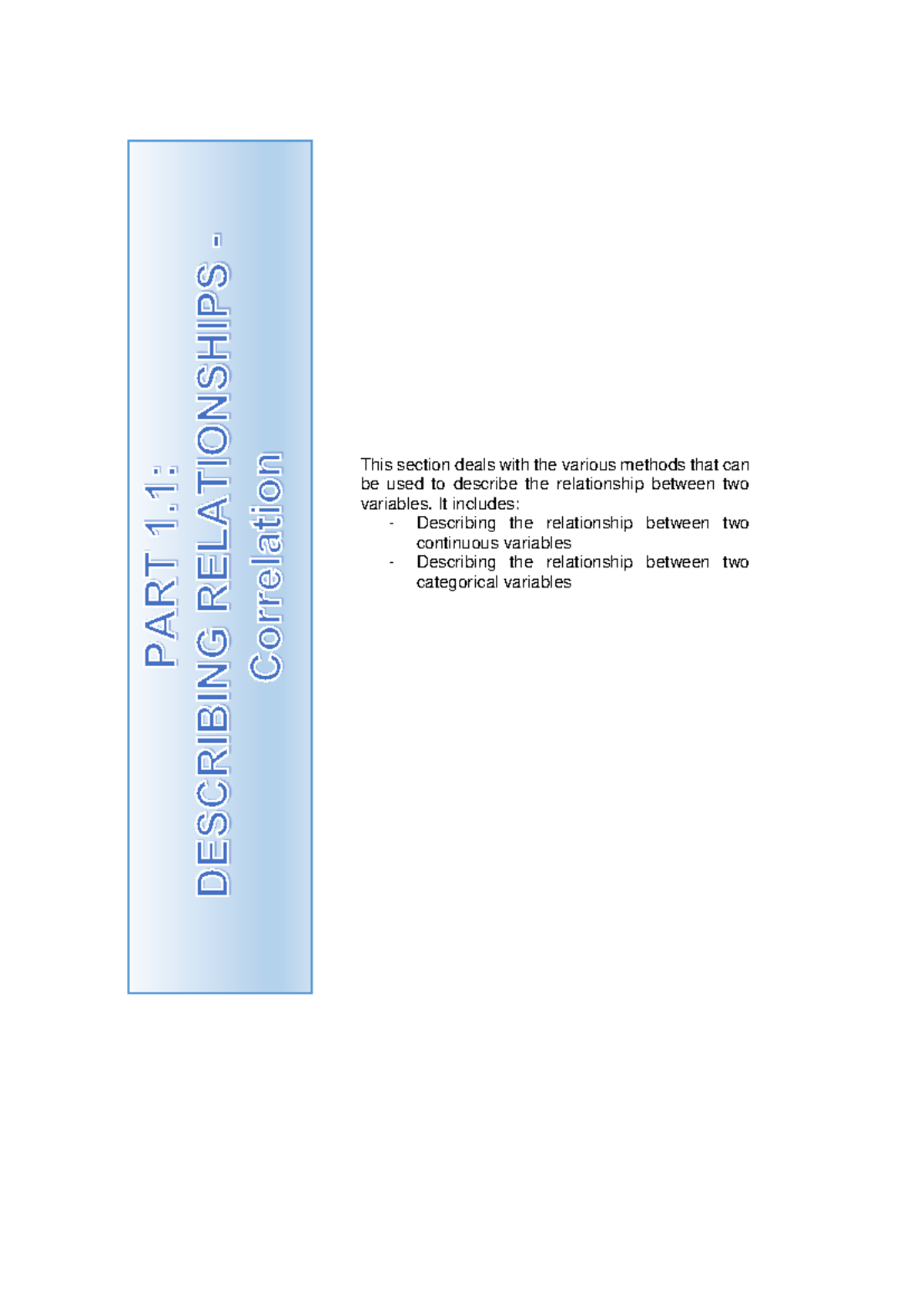 Foundations of Psychology PSY101 Chapter 4: Correlation & Regression ...