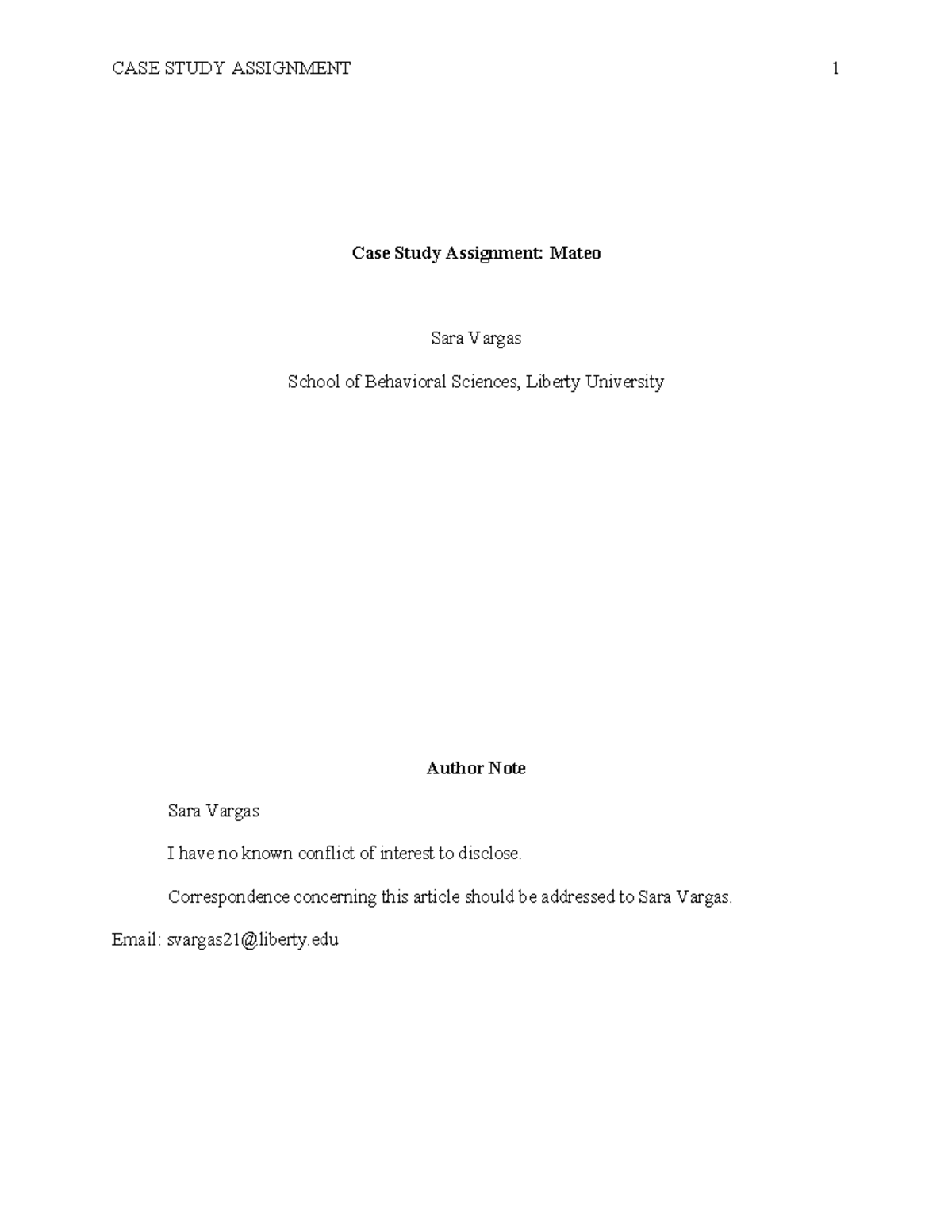 CASE STUDY ASSIGNMENT 1: Analyzing Mateo's Gambling Disorder - Studocu