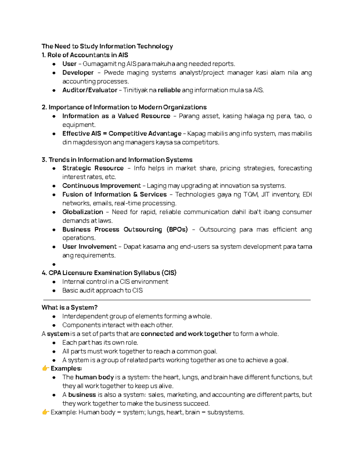 Infotech Module 1 - The Role of AIS in Modern Organizations - Studocu