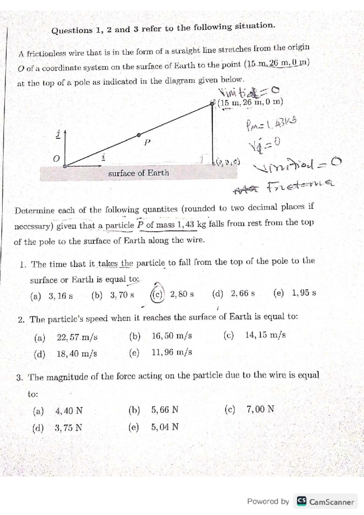 Mechanics CS Tutorial 16 Practice Questions and Solutions - Studocu