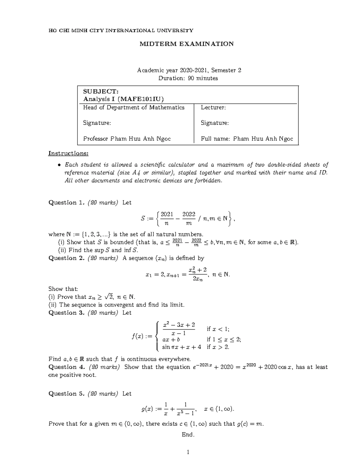Real Analysis, Homework for Chapter 0 + 1 - EXERCISES AND PROBLEMS FOR ...