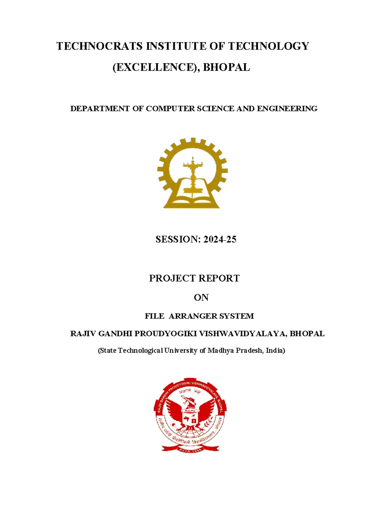 File arranger second file - TECHNOCRATS INSTITUTE OF TECHNOLOGY ...