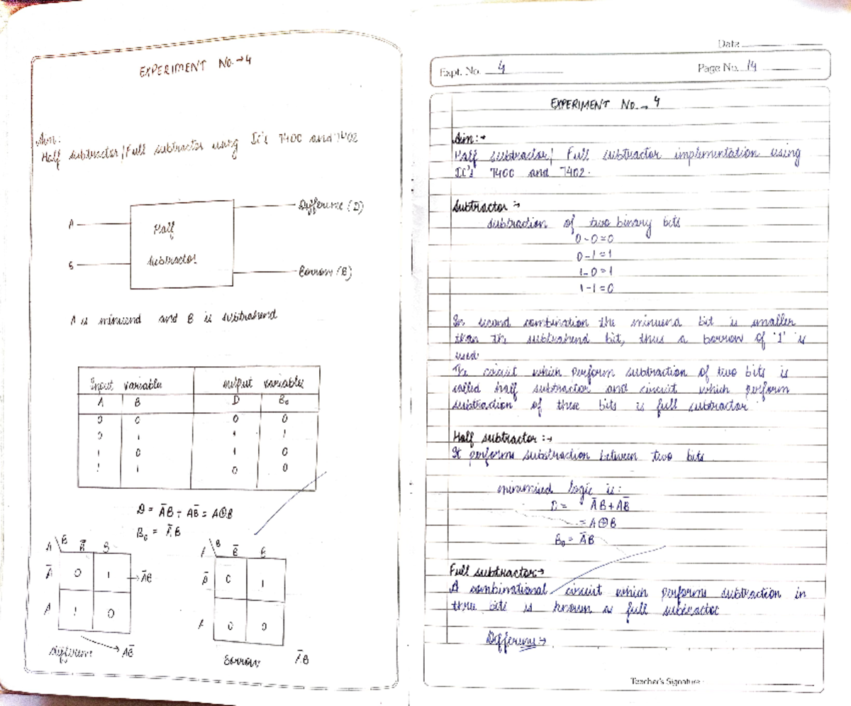 DE Experiment No. 4 - Details and Data Analysis - Studocu