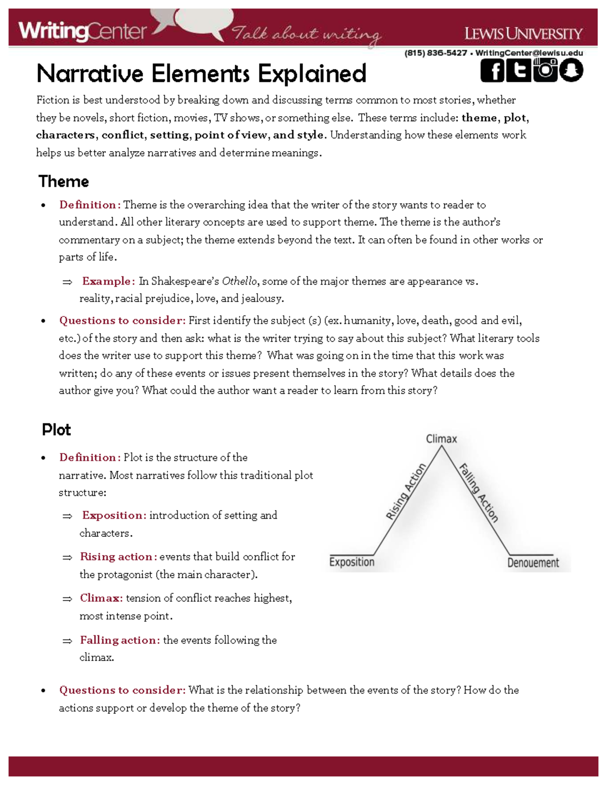 Narrative Elements Explained: Key Concepts for Analyzing Fiction - Studocu