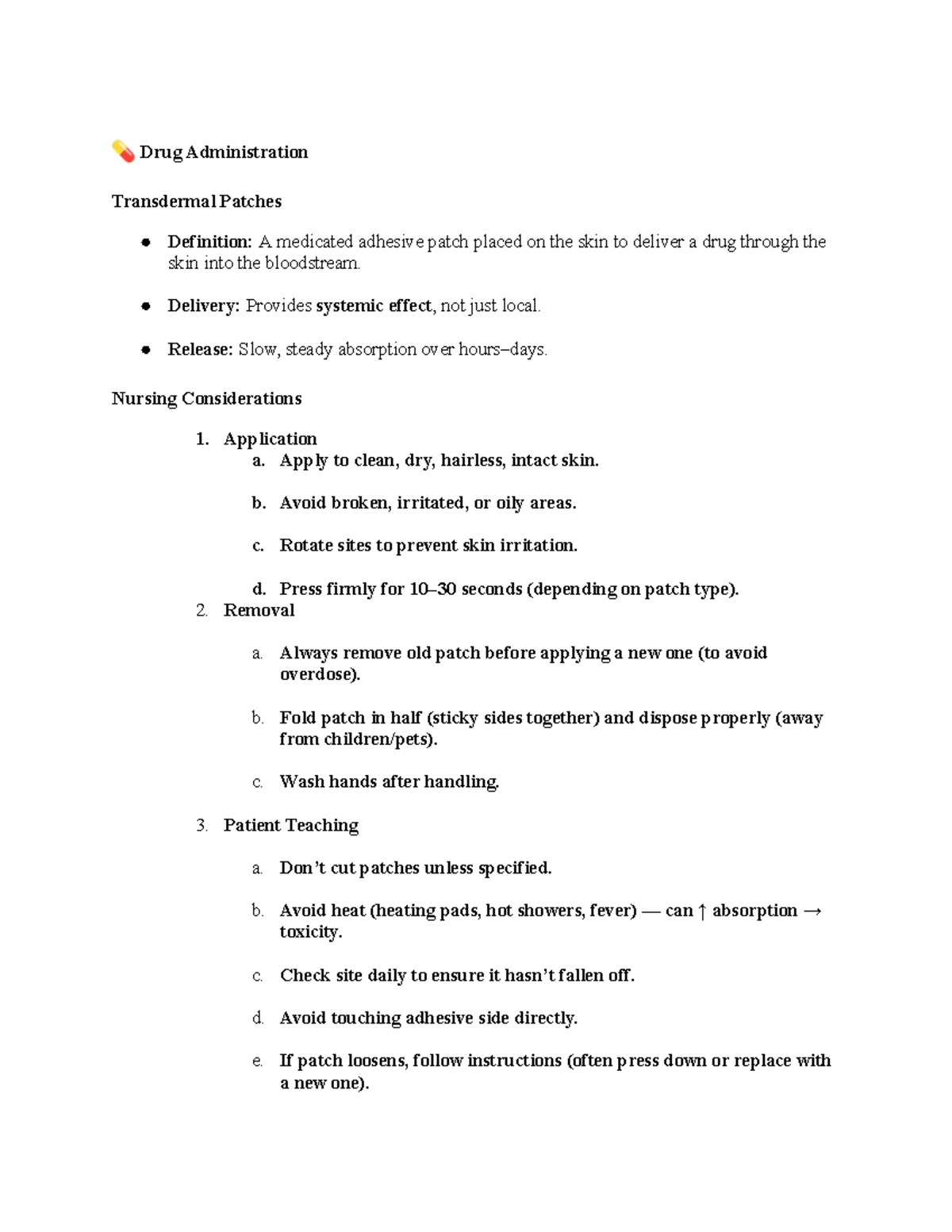 Pharm 101: Study Guide on Drug Administration & Nursing Considerations ...