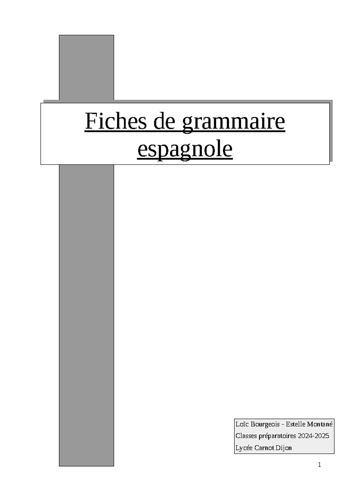 100 Fiches De Grammaire Espagnole - Révisions Efficaces Et Synthétiques