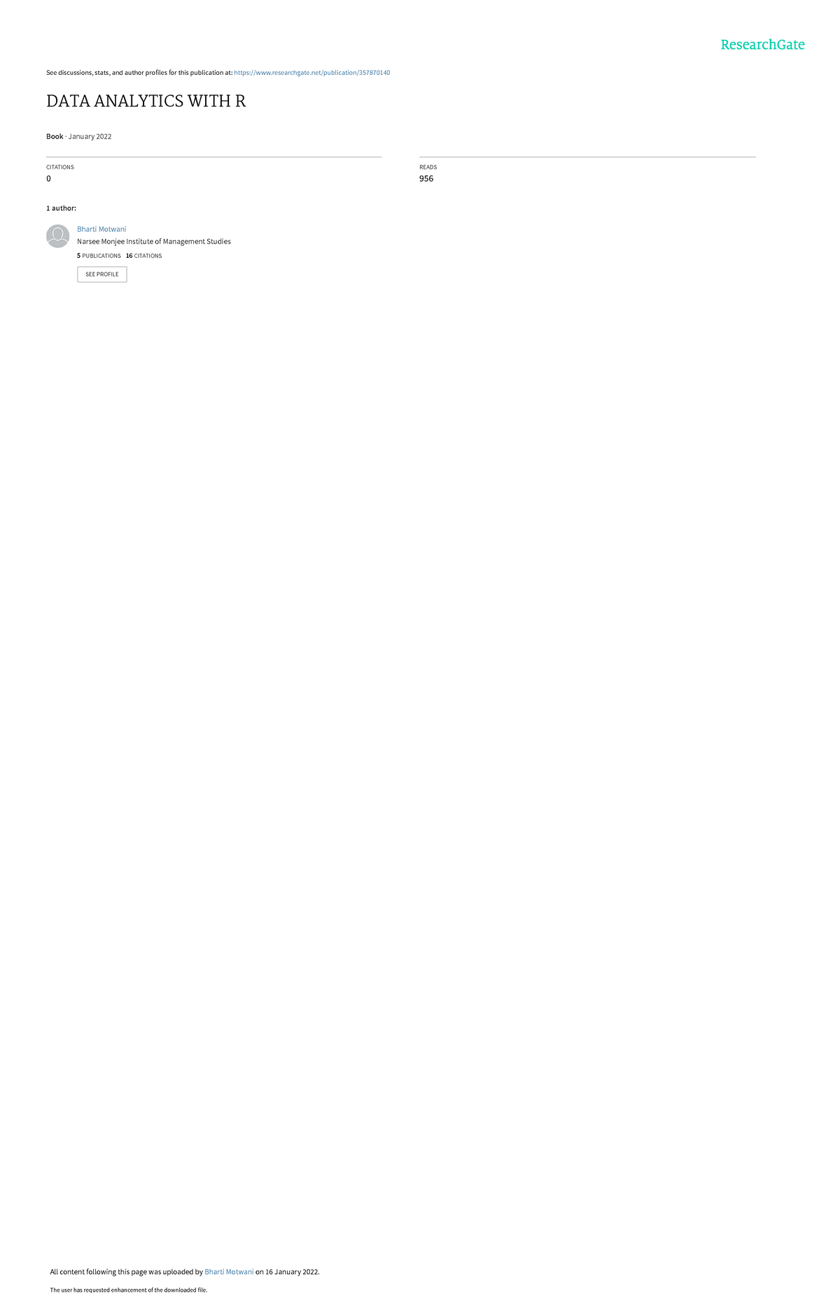 9788126576463 Data Analyticswith Rcover - Cost management accounting ...