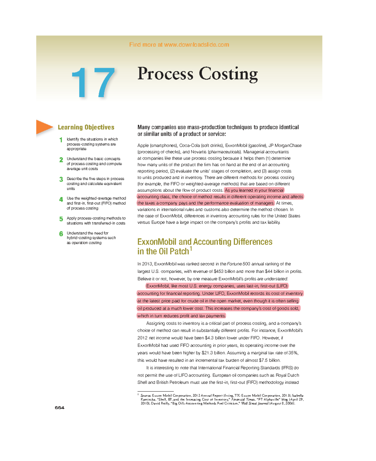 Process Costing Analysis: Key Insights and Case Study (ACC 664) - Studocu