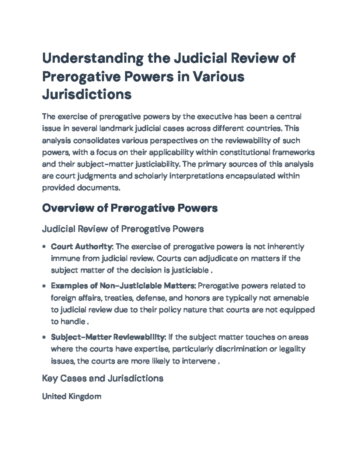 judicial-review-of-prerogative-powers-a-comparative-analysis