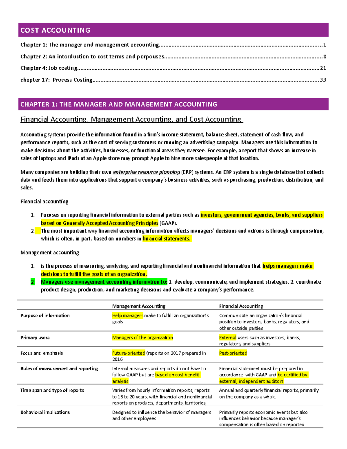 Cost Accounting: Comprehensive Overview and Key Concepts - ACC 101 ...