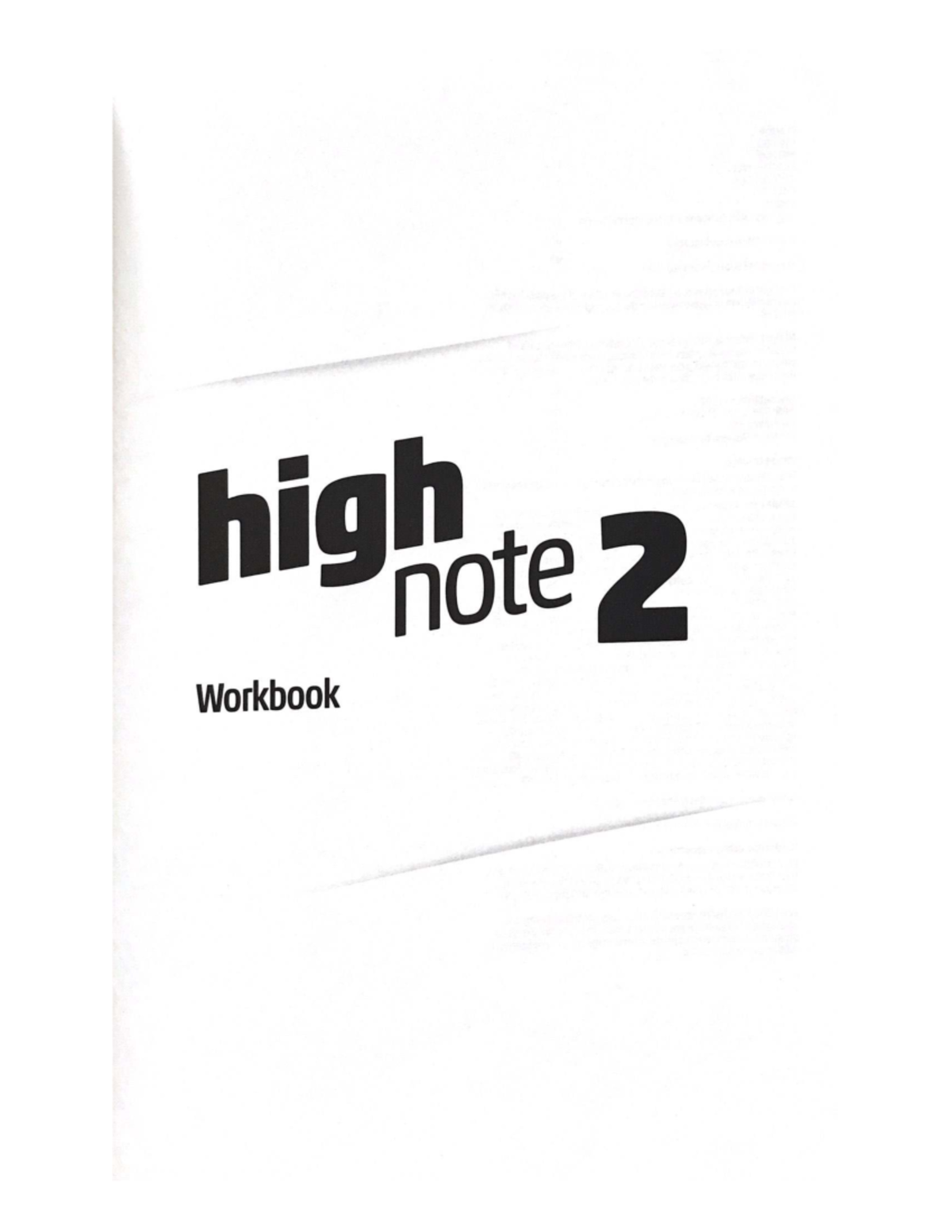 High Note 2 Workbook: Unit Vocabulary Practice and Lesson Content - Studocu