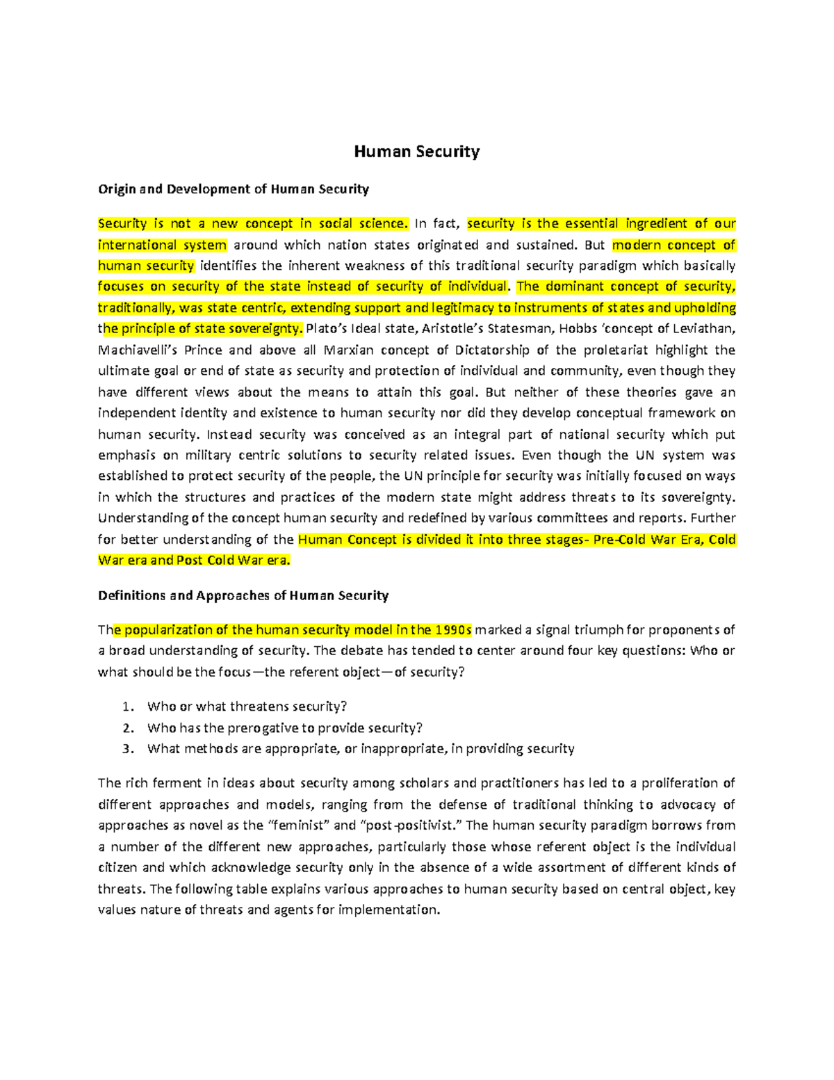 Human Security - Easy to understand - Human Security Origin and ...