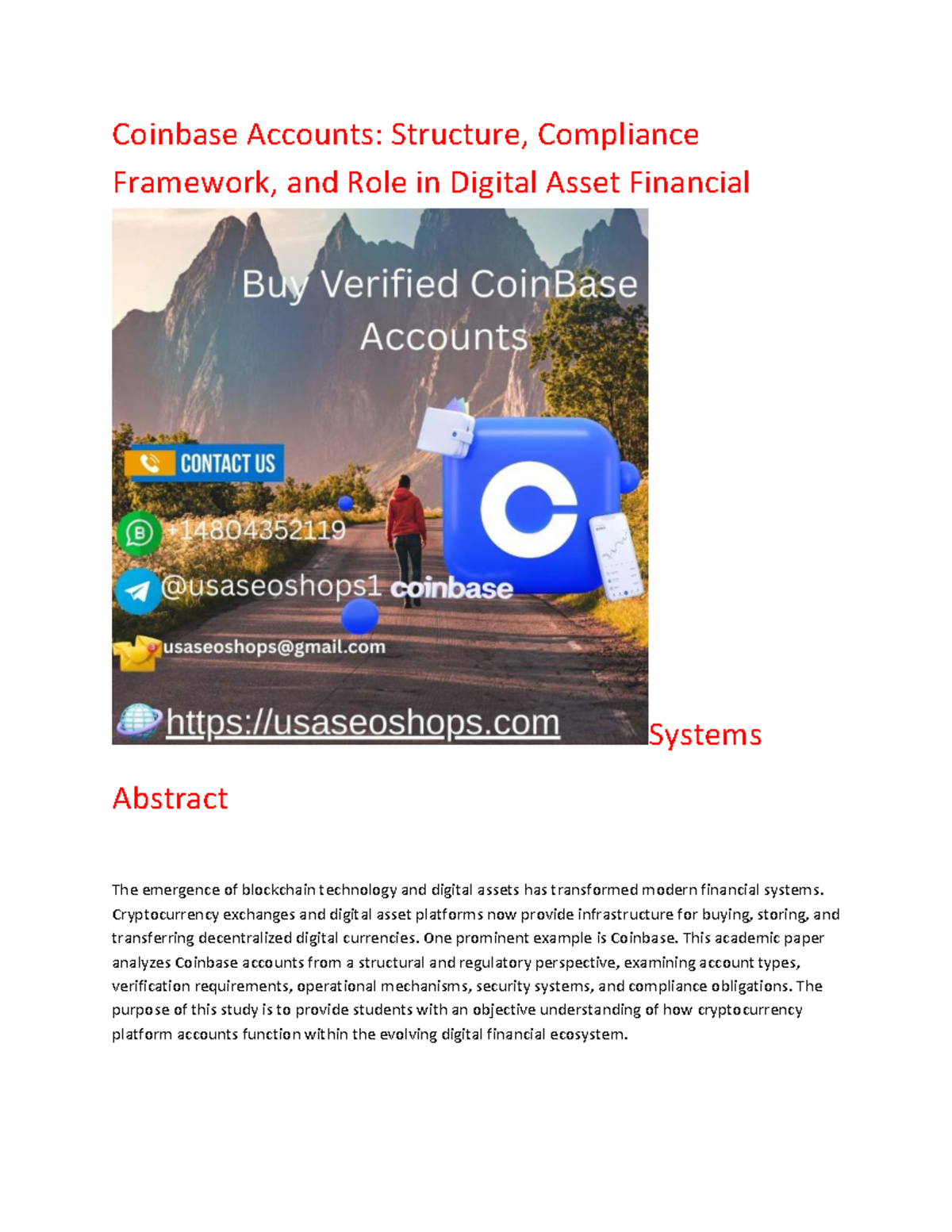 Coinbase Accounts: Structure, Compliance, and Market Insights (2026 ...