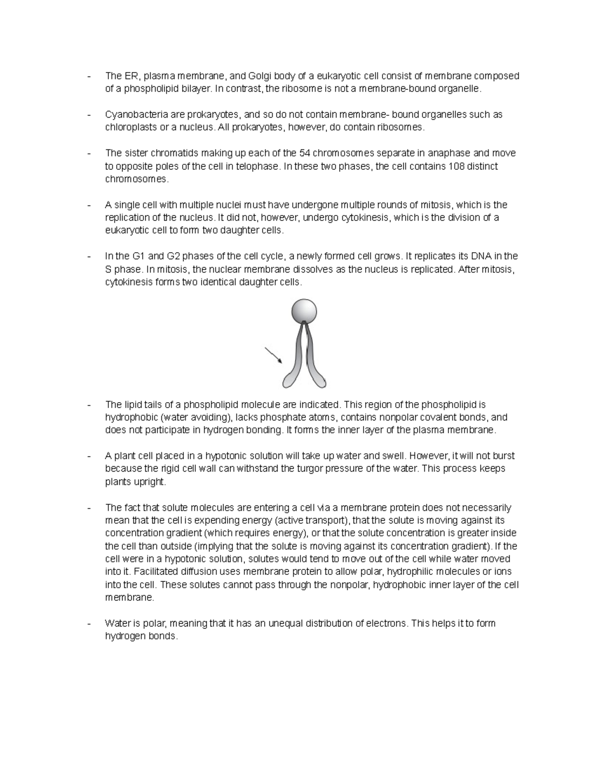 BIO 101: Eukaryotic and Prokaryotic Cell Biology Practice Notes - Studocu