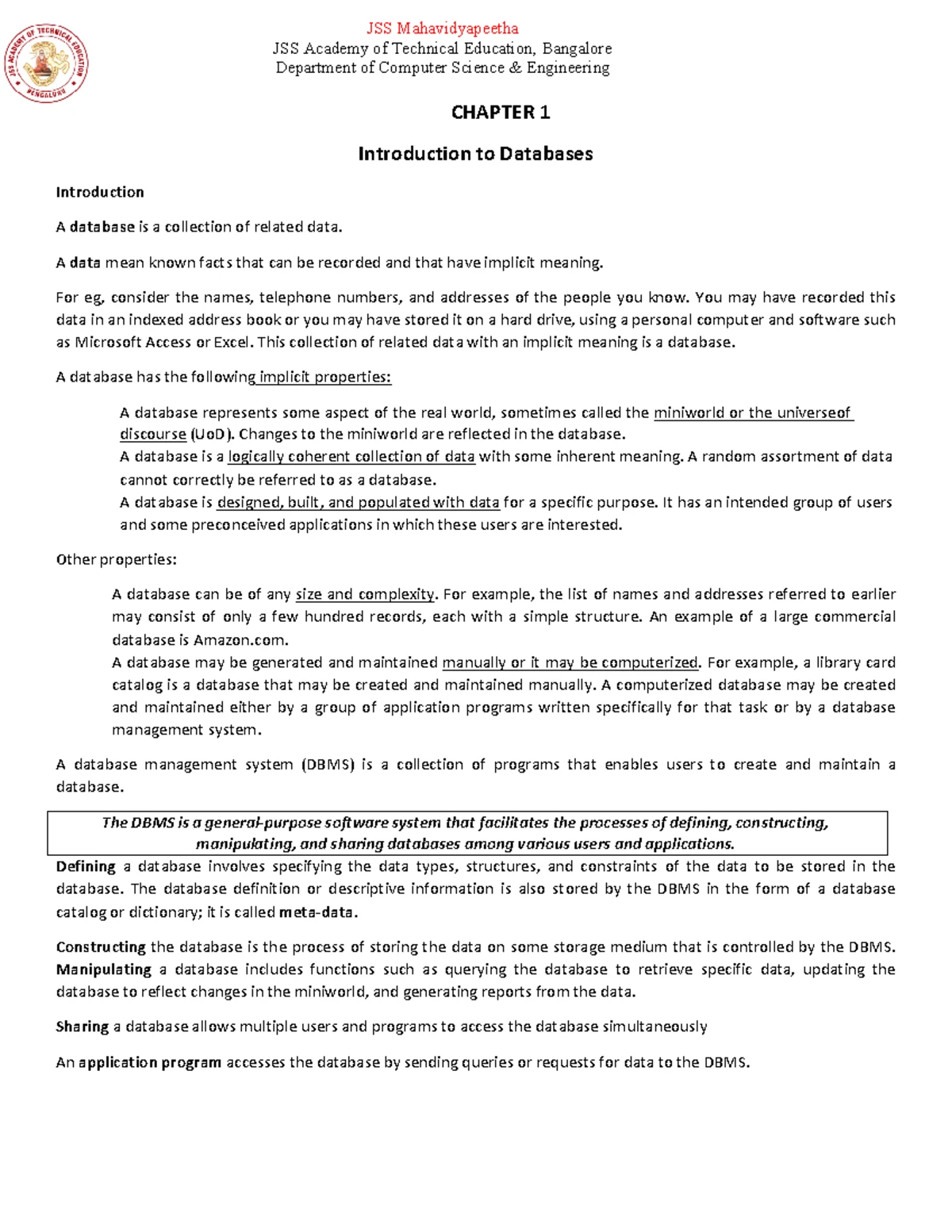 Module 1: Chapter 2 Study Notes - Studocu