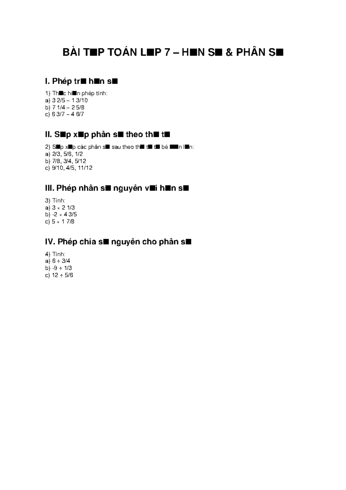 Bai tap toan lop7 - fgrh - Mathematics - BÀI TnP TOÁN LnP 7 – HnN Sn ...