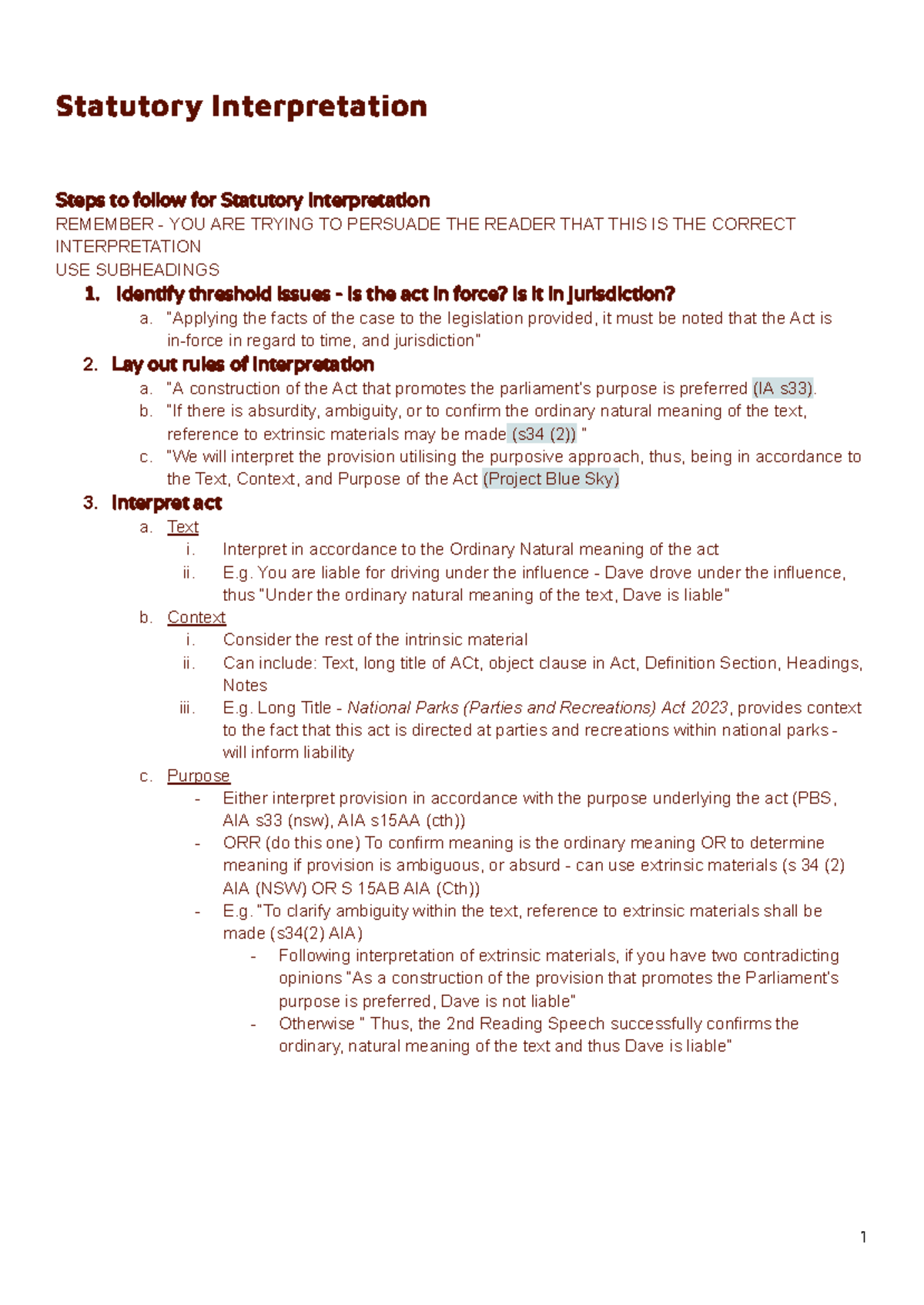 ILJ Test - Final Exam Preparation Guide for Statutory Interpretation ...