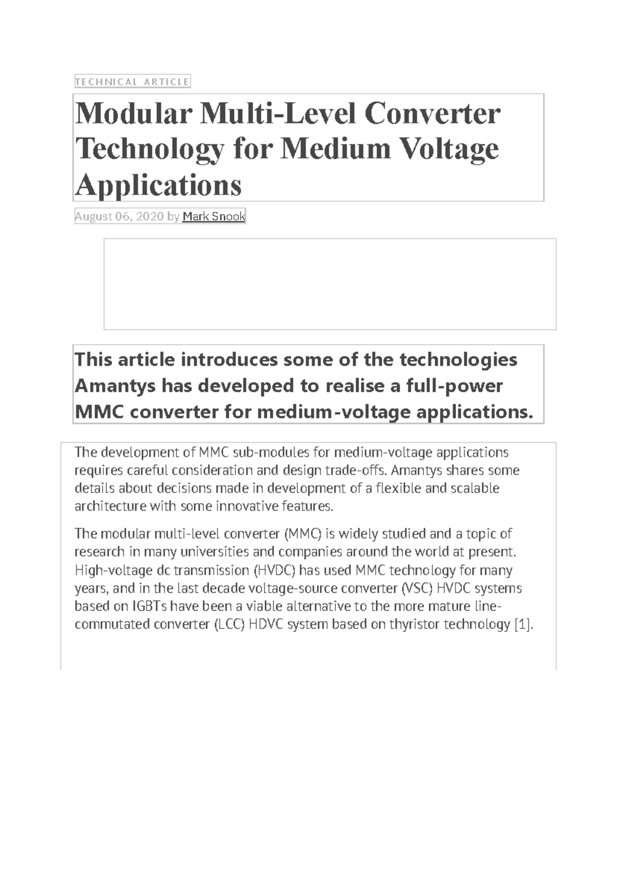 2020-MARK- MMC Technology for Medium Voltage Applications and Design ...