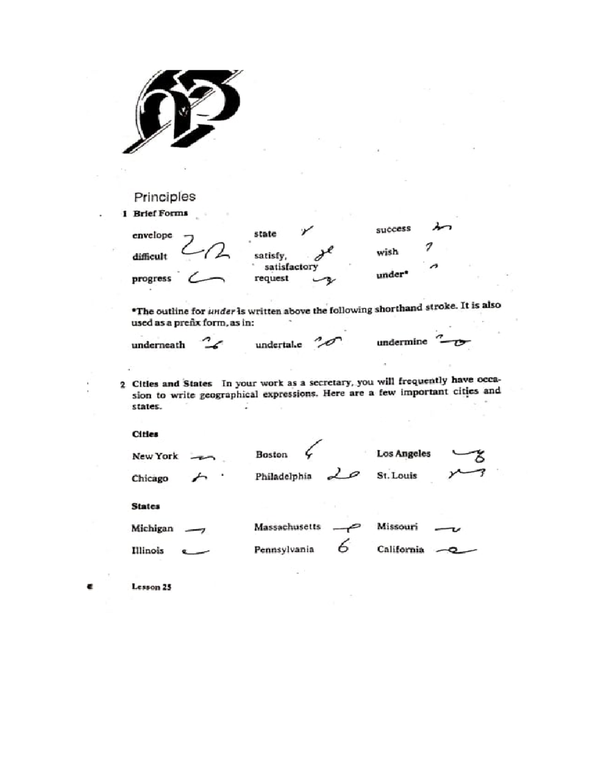 Lesson 25-27: Stenography Techniques and Practice - Studocu