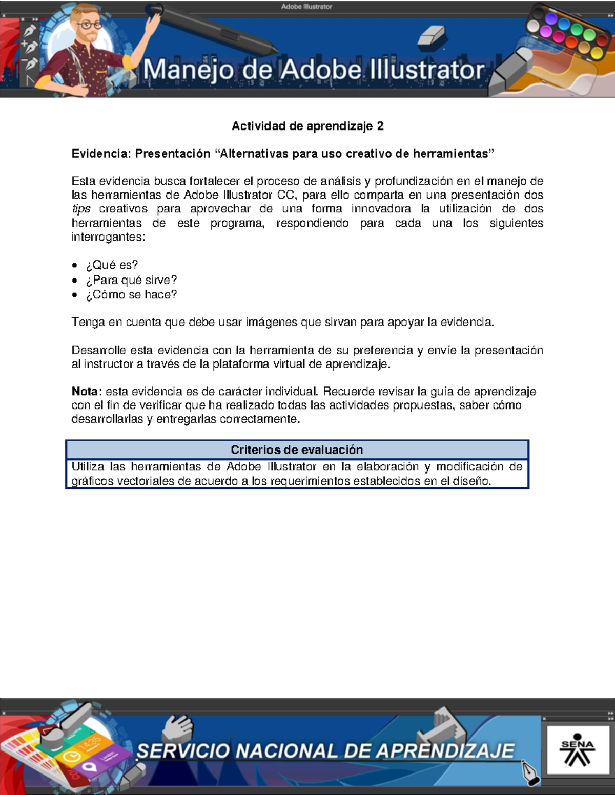 Evidencia de Aprendizaje 2: Creatividad en Herramientas de Adobe CC ...