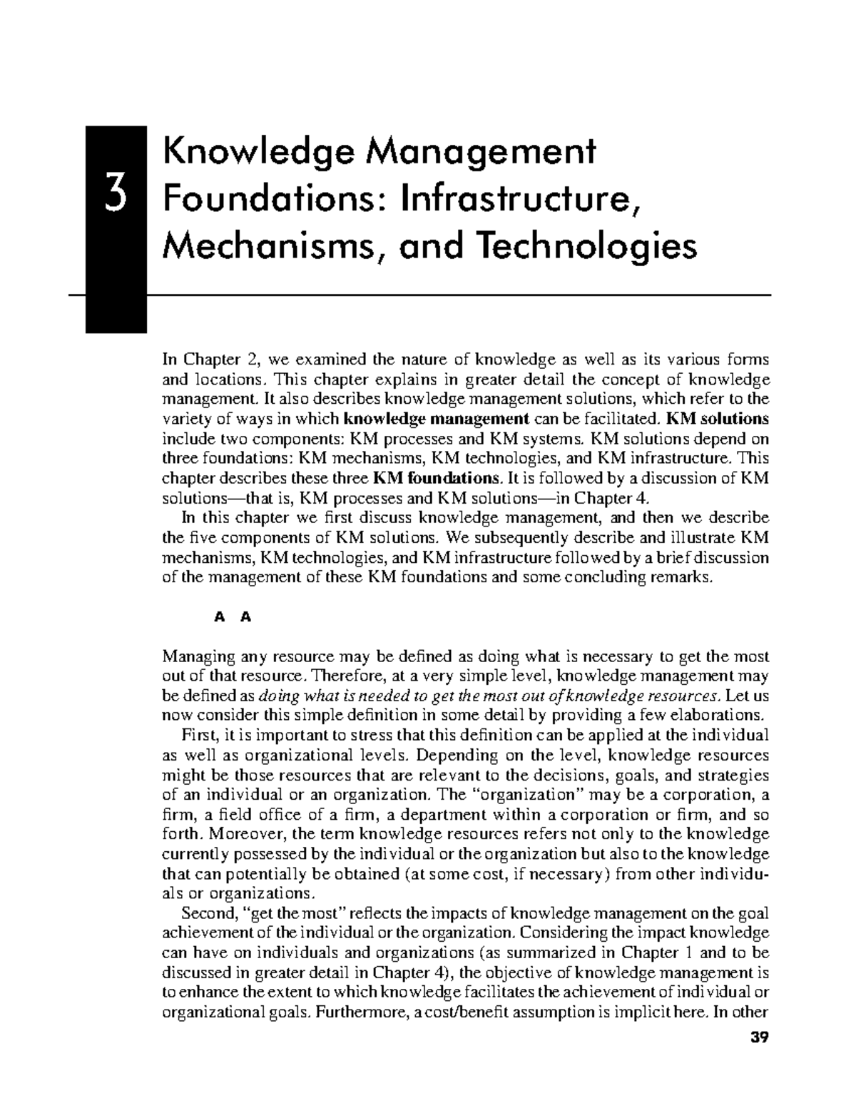 IRMA - Chapter 3: Foundations of Knowledge Management Systems - Studocu