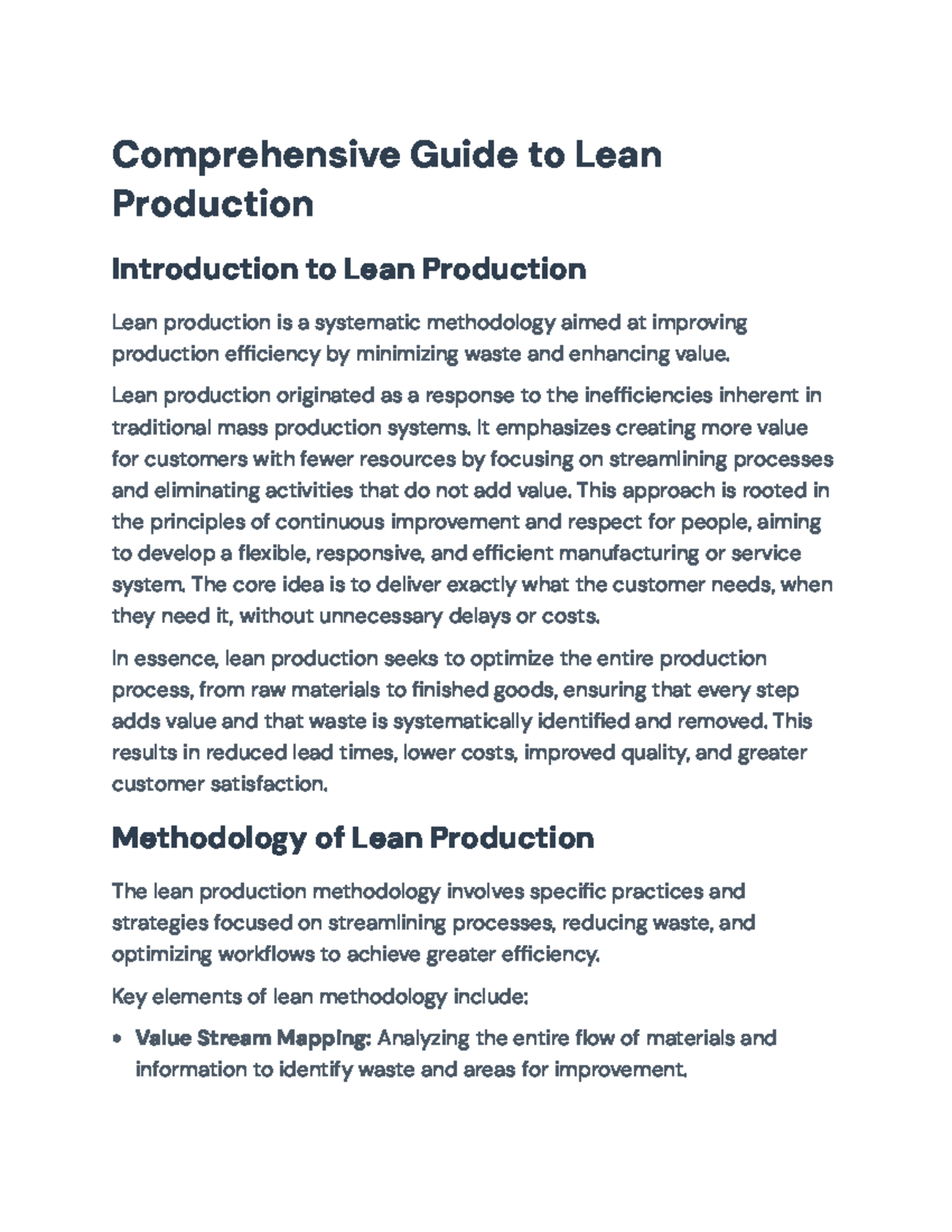 Comprehensive Guide to Lean Production & Waste Reduction Techniques ...