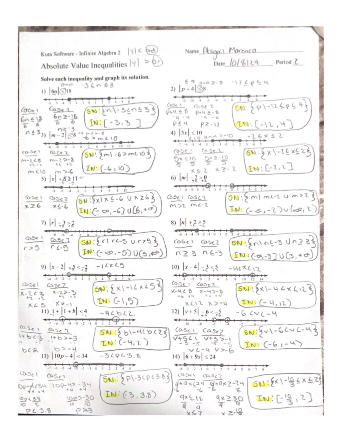 Algebra 2 Honors Topic 6-6 (12.8) HW with Applications and Solutions ...
