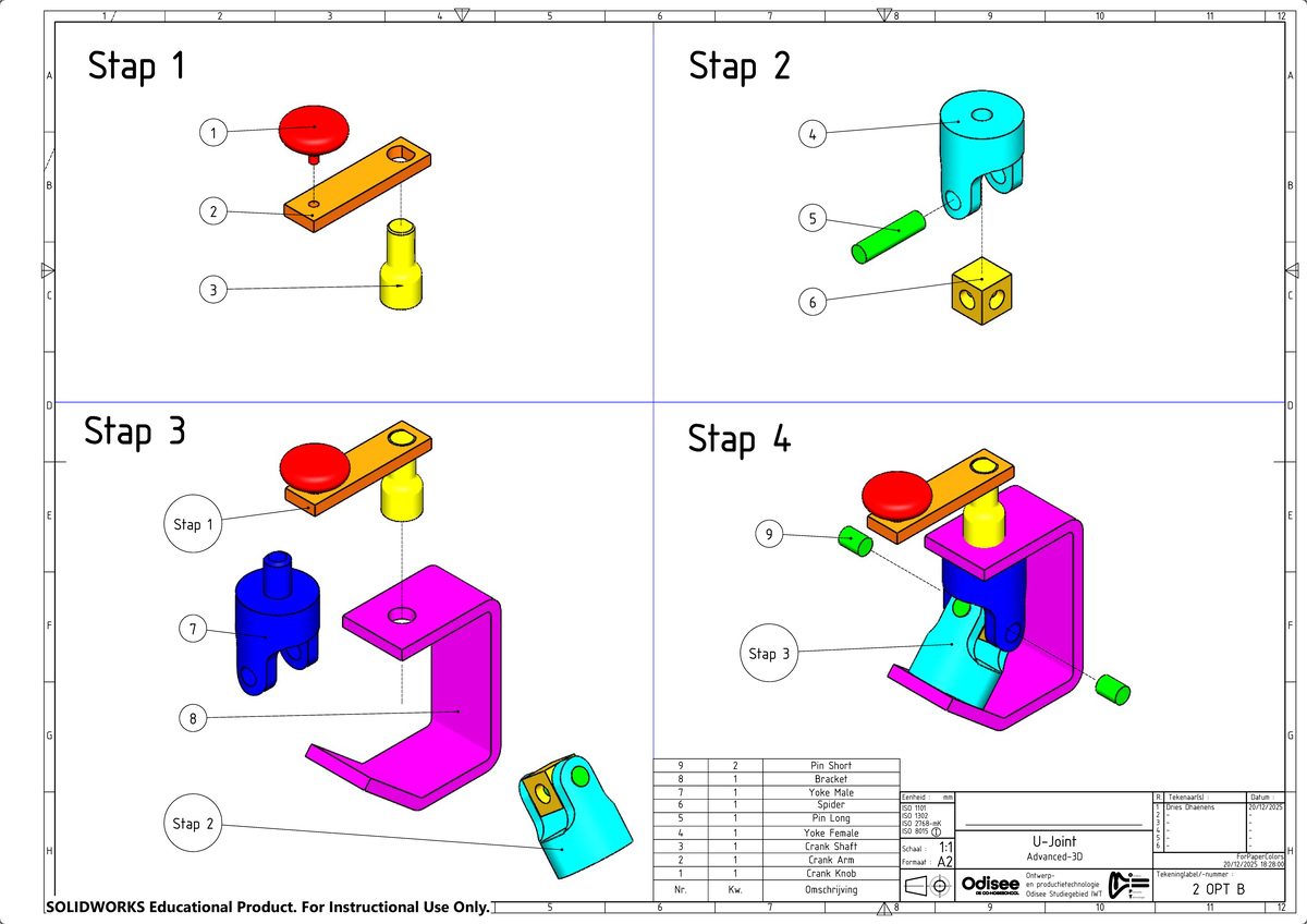 CAD+ 2 OPT B - Eindopdracht Product Ontwerp en Technologie - Studocu