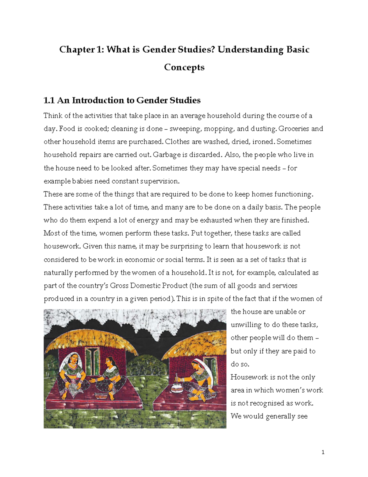 Chapter 1 What is Gender Studies Underst-1 - Chapter 1: What is Gender ...