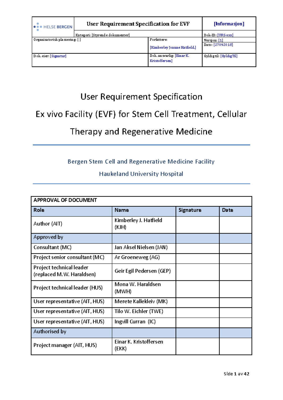 URS for GMP facility - Como realizar URS de maquinas - User Requirement ...