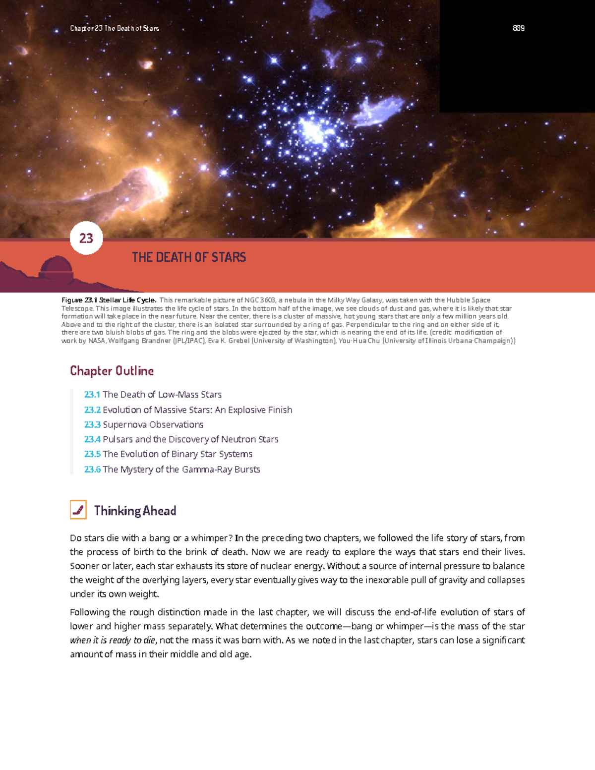 Chapter 23: The Death of Stars - Stellar Finalities Overview - Studocu