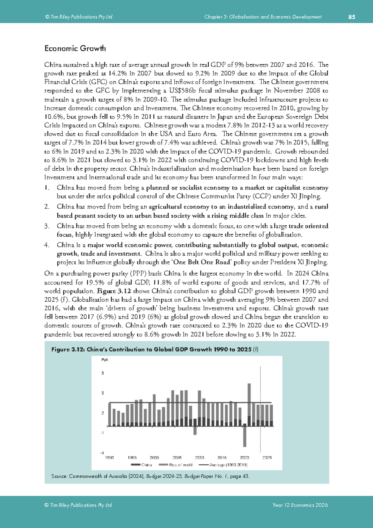 Year 12 Economics 2026: Chapter 3 - Globalisation & Economic ...