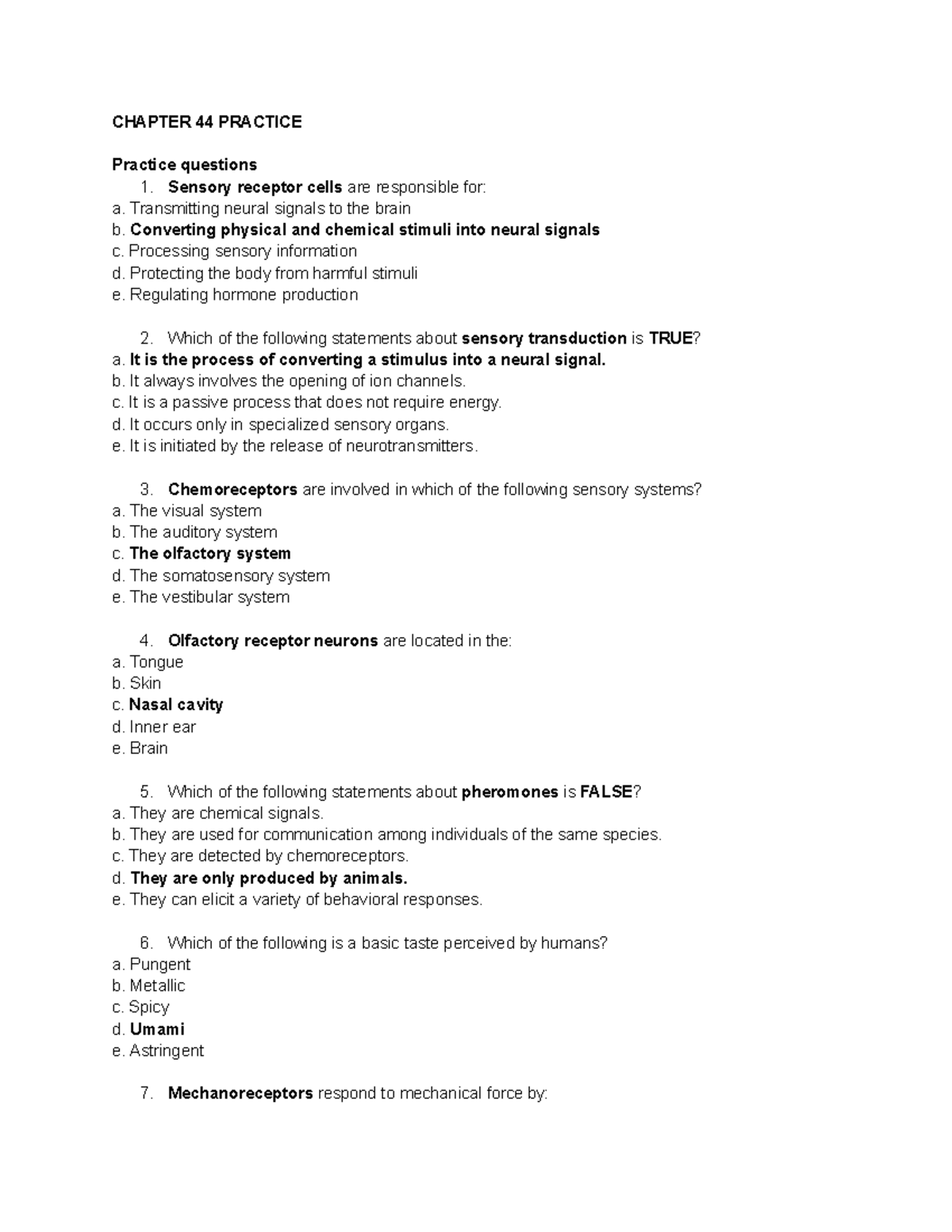 Chapter 44 practice questions based on slides - CHAPTER 44 PRACTICE ...