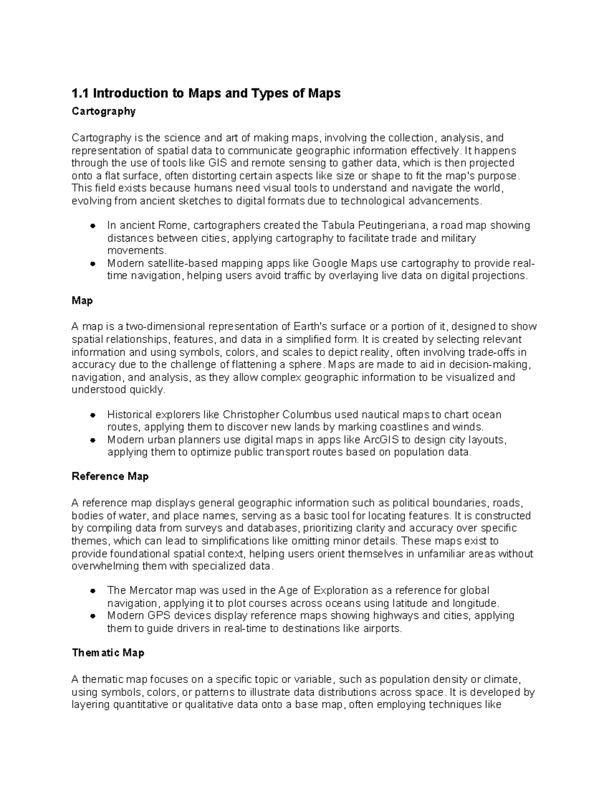 APHG Notes: Introduction to Maps and Geographic Data Analysis - Studocu