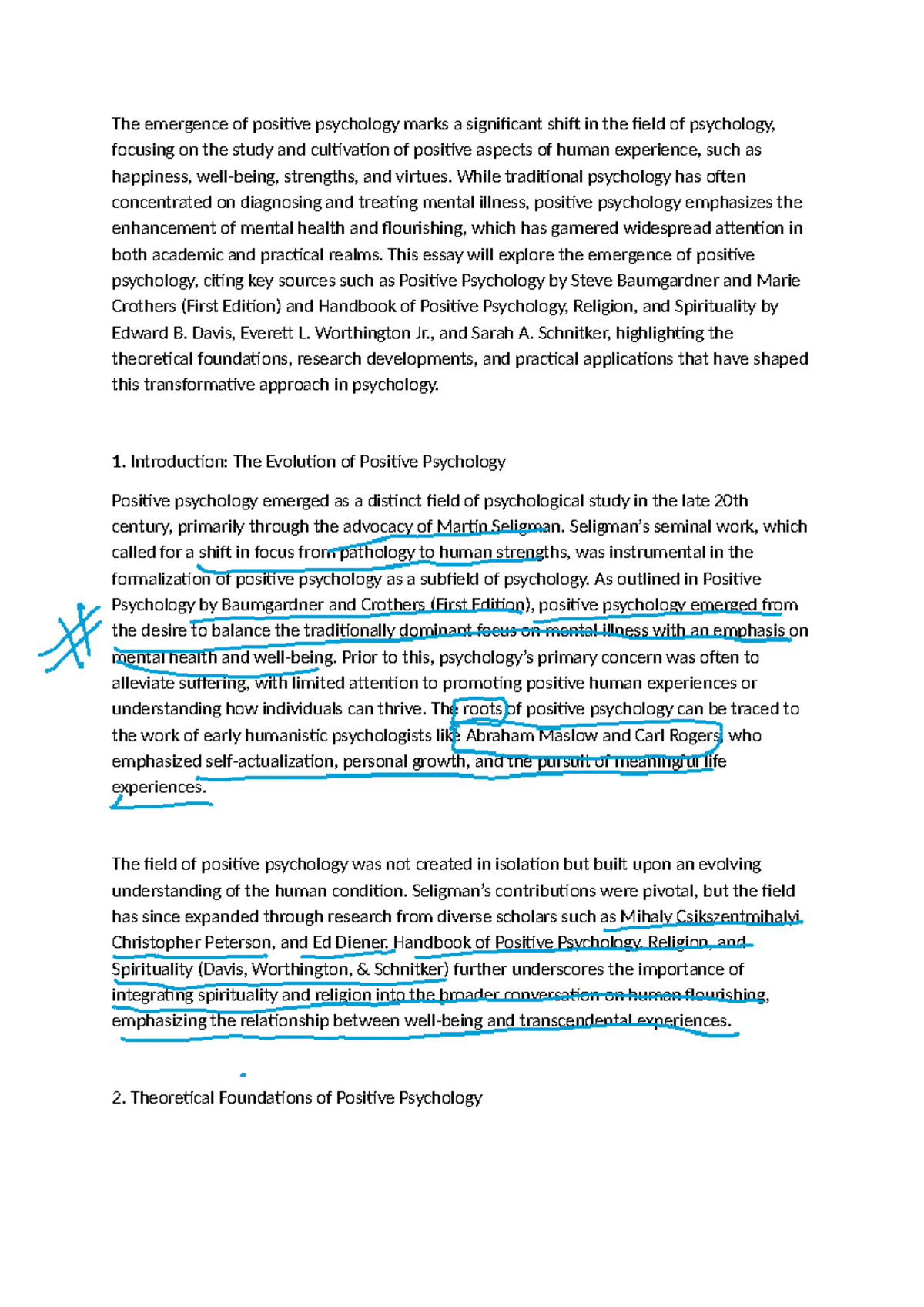 Positive Psychology: Key Concepts and Applications - Exam Notes - Studocu