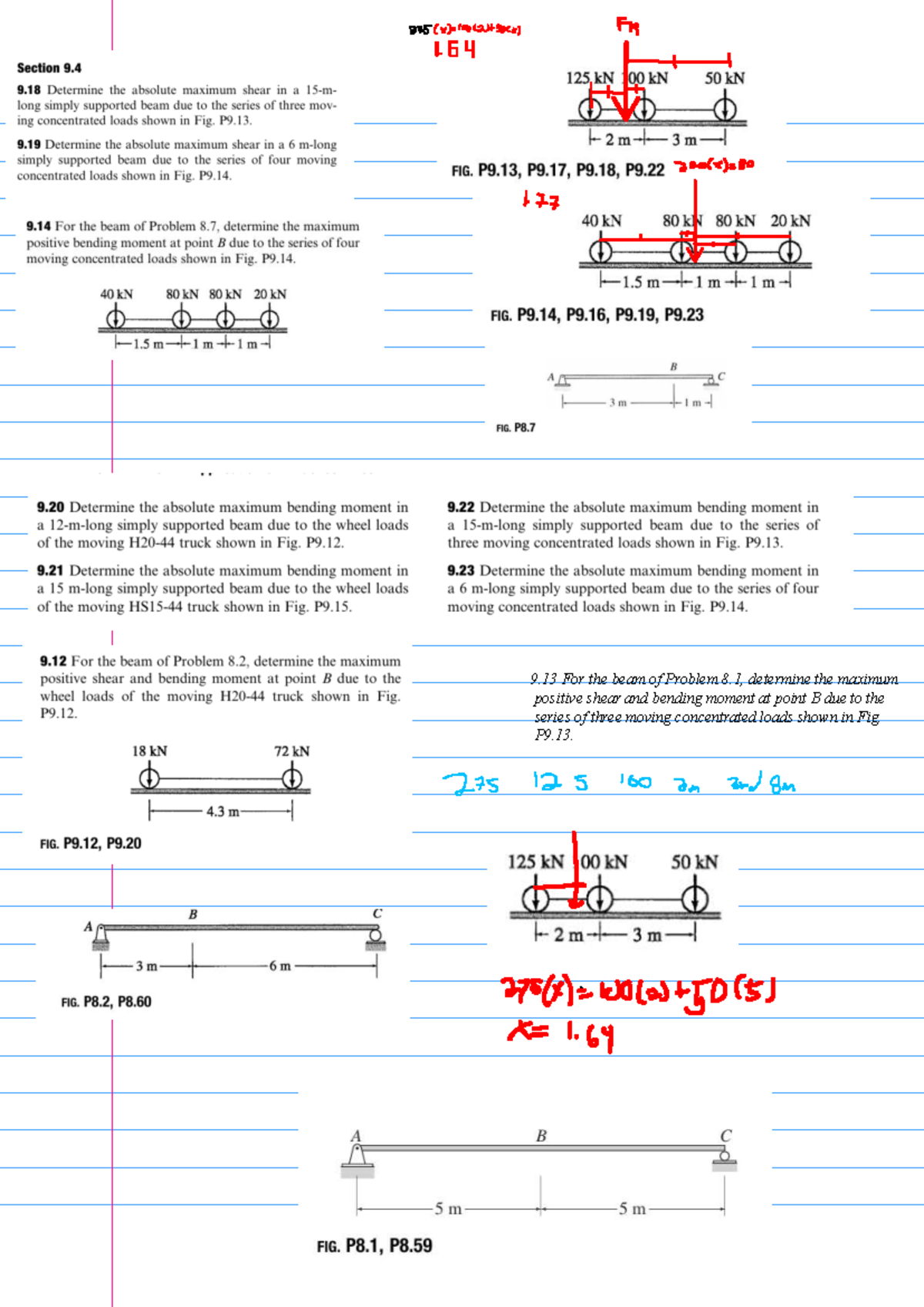 Moving Loads annotated - BS Education - 9 For the beam of Problem 8 ...