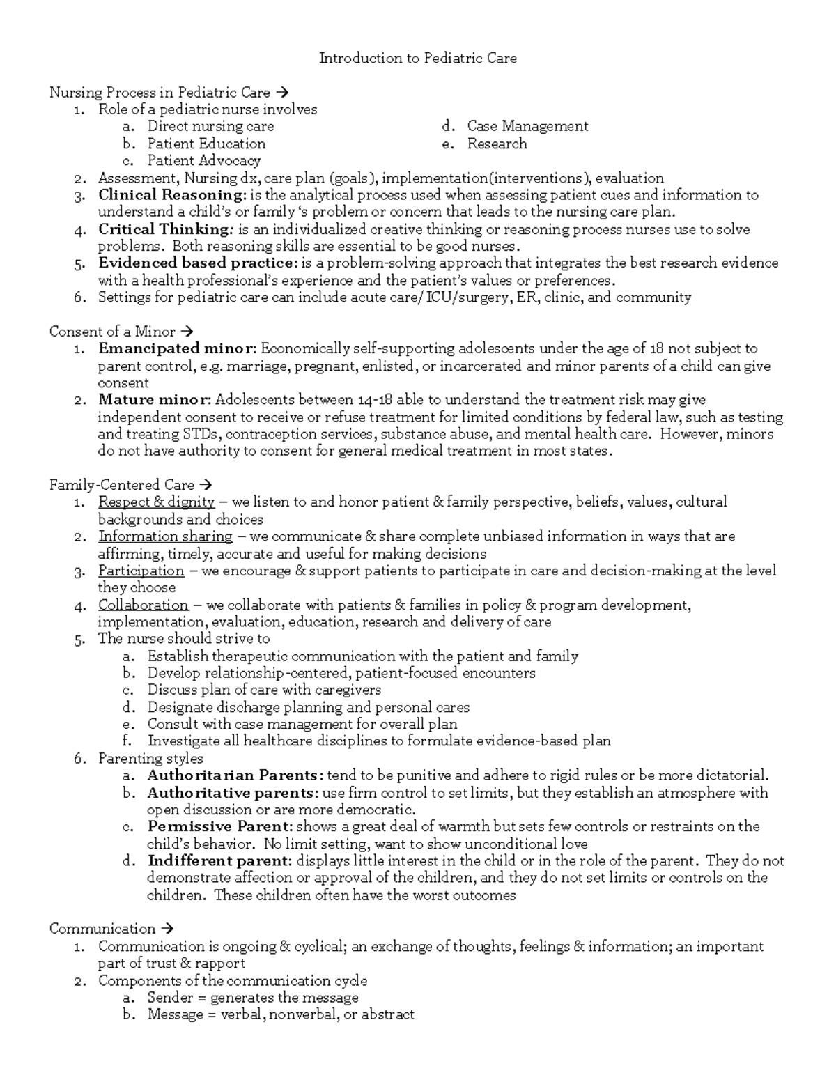 Pediatric Nursing Care: Comprehensive Guidelines for Child Health ...
