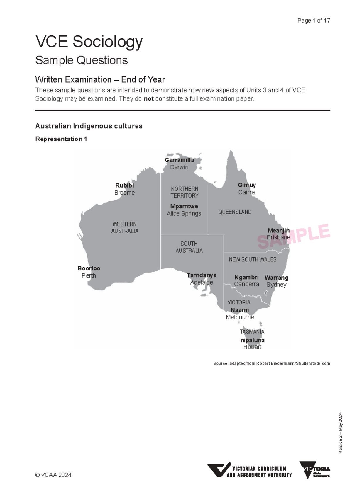 VCE Sociology Sample Exam Questions: Units 3 & 4 Insights - Studocu