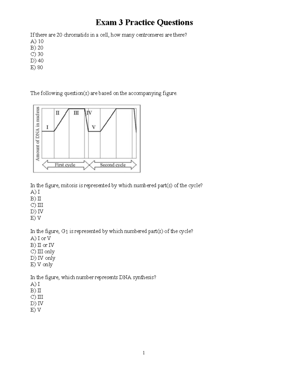 Exam 3 Practice Questions for Biology 101 - Studocu